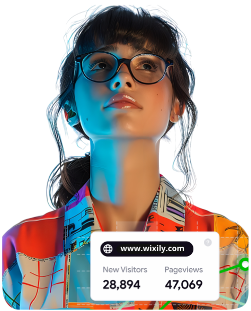 Wixily digital branding and app mockups across devices.